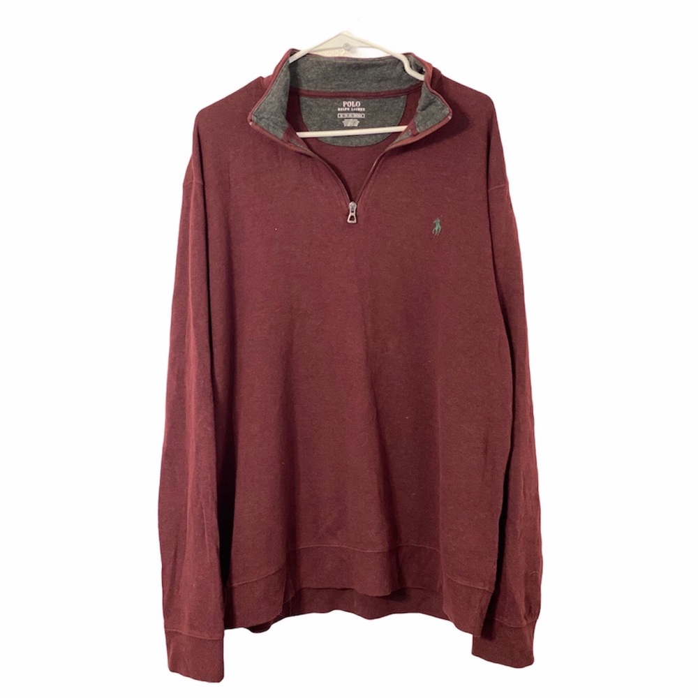 Maroon Men’s XL Pullover Polo by Ralph Lauren